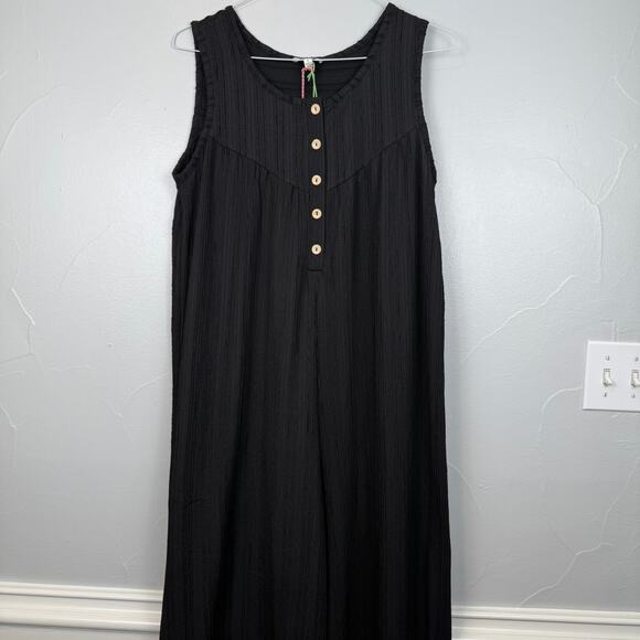 Umgee Dresses & Skirts - Umgee Black Sleeveless Jumpsuit NWT Small | Minimalist Boho Coastal Chic